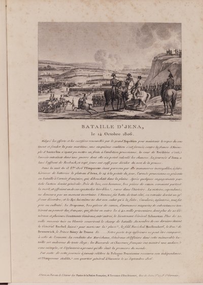 The Battle of Jena, 14th October 1806 by French School